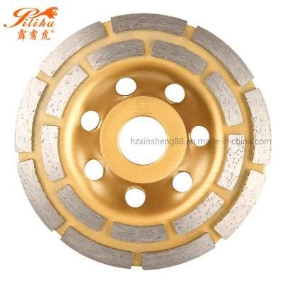 Double Diamond Row Cup Grinding Wheels Angle Grinder Cutting Disc Concrete