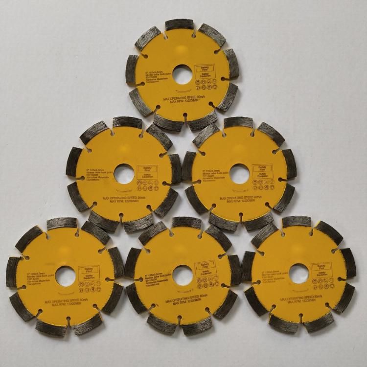 125mm Concrete Mortar Raker Tuck Point Laser Welded Saw Blades Diamond Cutting Disk