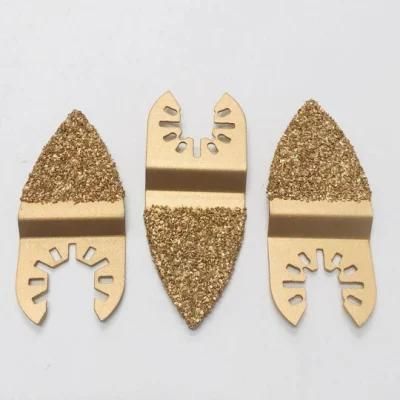 Shaped Finger Oscillating Multi Tool Saw Blades Carbide Raspfor Concrete, Stone