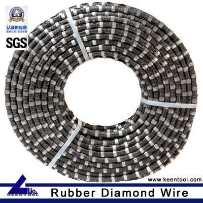 Premium Stone Quarry Rubber Coated Diamond Ropes