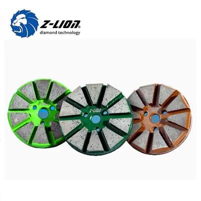 Concrete Diamond Floors Polishing Pads with 10 Metal Segemented