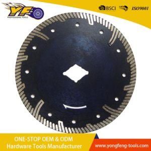 Hot Press Sintered Turbo-Mesh Blade Diamond Saw Blade for Granite Tile Porcelain Glass Cutting