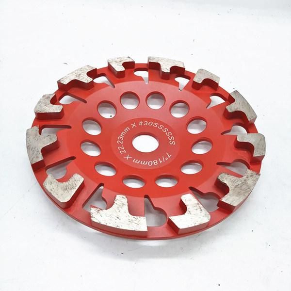 7′ ′ Diamond T Segment Concrete Grinder Blade Grinding Cup Wheel Black