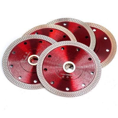 10 Inch Hot Sale Sintered Mesh Turbo Diamond Hoja De Sierra with Flange Circular Diamond Cutting Disc