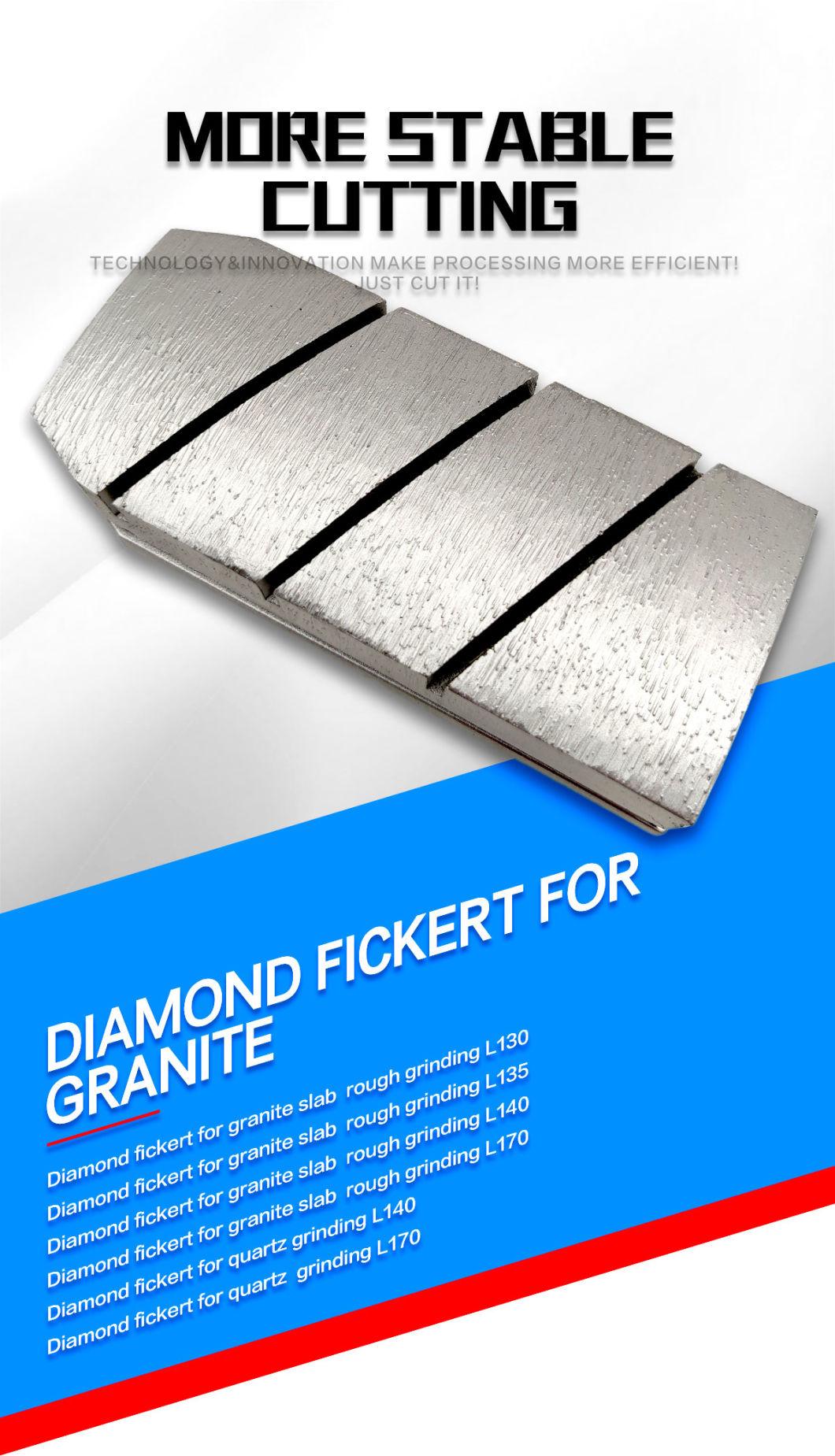 Electric Metal Bond Diamond Fickert Abrasive for Stone Slab Grinding