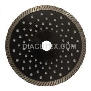 Multi Cooling Hole Turbo Diamond Saw Blade Cutting Granite, Concrete and Masonry