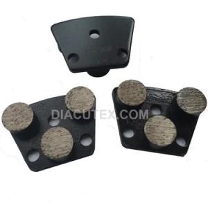 Concrete Grinding Disc 3 Segment Trapezoid Diamond Tool for Concrete