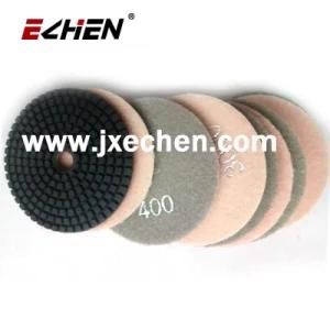 Wet Polishing Pad with Hook and Loop Backed