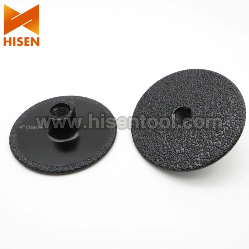 4" Vacuum Brazed Cup Wheels with 5/8"-11 Nuts