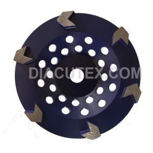 180mm 16# Diamond Concrete Grinding Arrow Cup Wheel for Coating Removal