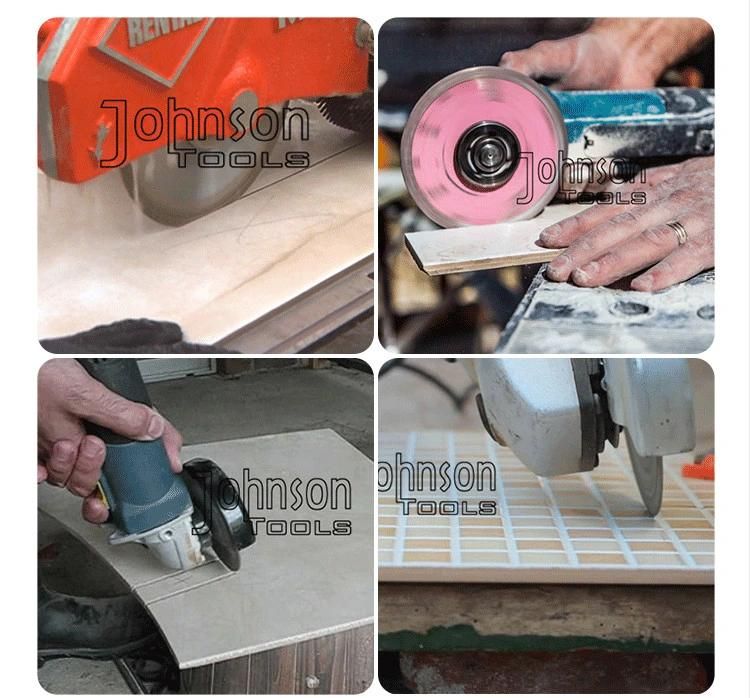 125mm Hot Press Sintered Diamond Saw Blades Mesh Turbo Rim Blades for Ceramic Porcelain Tile Marble Slates