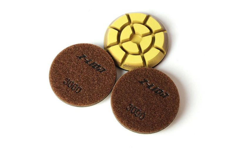 Resin Bond Wet 4inch Diamond Floor Polishing Pad Concrete Grinding Disc
