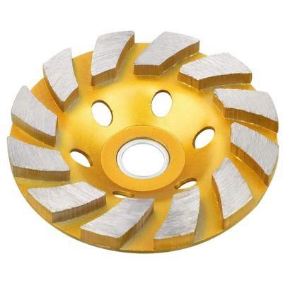 Segmented Turbo Rim Concrete Diamond Grinding Cup Wheel for Concrete