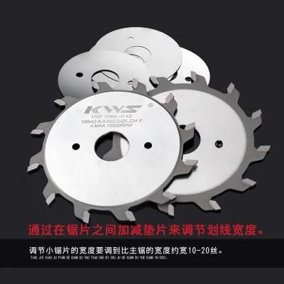 Kws PCD Diamond Adjustable Scoring Saw 120*20*2.8-3.6*12+12t