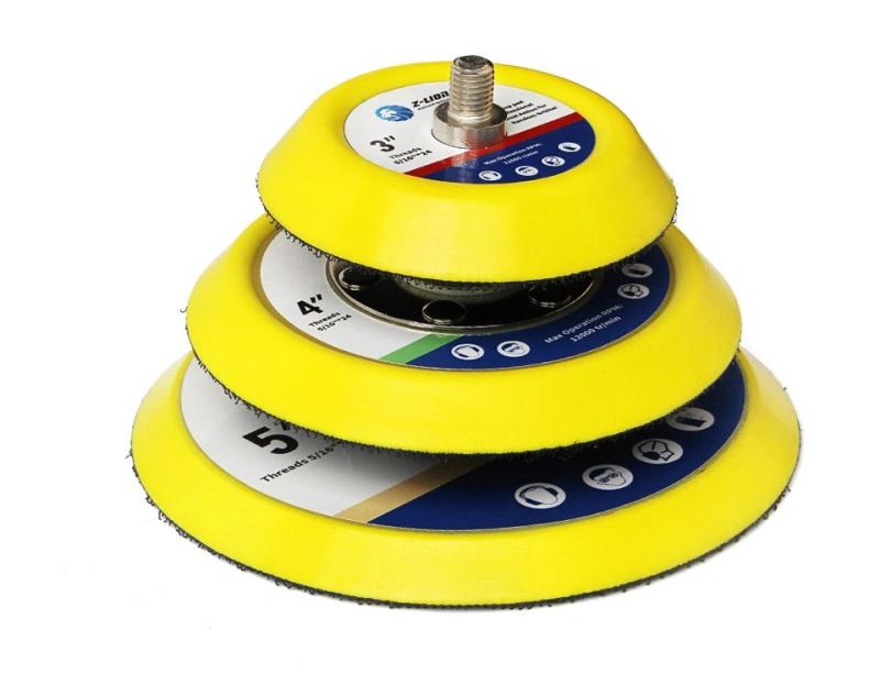 3in 4in 5in Buffing Backing Pads for Car Polisher