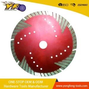 High Quality Hot Pressed Granite, Marble Turbo Diamond Saw Blade with Protective Teeth