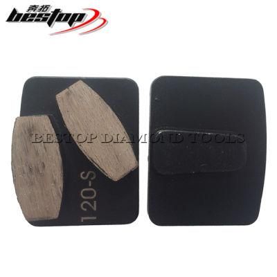 Double Oval Segments Grinding Block for Concrete Polishing