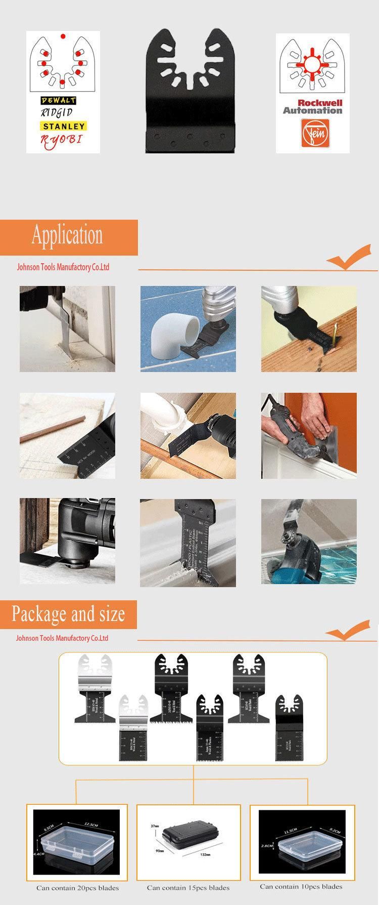 20PCS Pack Oscillating Multitool Saw Blades Set for Cutting Wood, Plastic and Metal