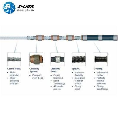 11.5mm Sintered/Electroplated/Brazed Diamond Wire Rope Beads for Granite/Marble Cutting Saw