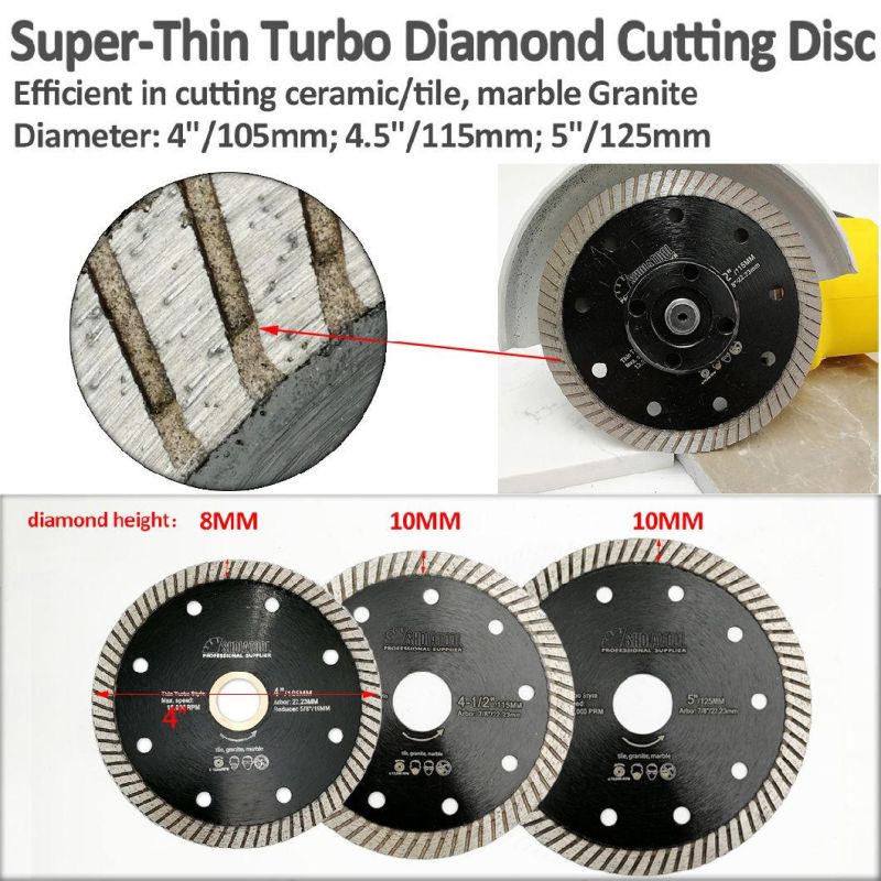 4.5"/5"/7"/9" Professional Laser Welded Diamond Saw Blade Arrayed Diamond Blade