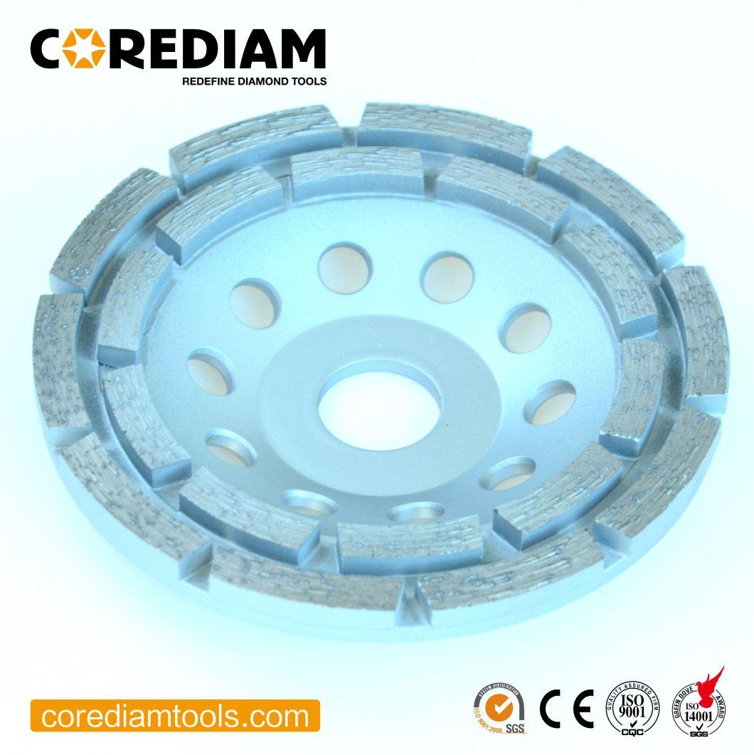 4.5 Inch Diamod Grinding Wheel Double Row Cup Wheel for Sale