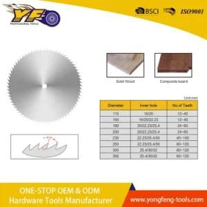 Professional Grade Tct Circular Saw Blade for Aluminum Copper Non-Ferrous Metal Plastic Acrylic