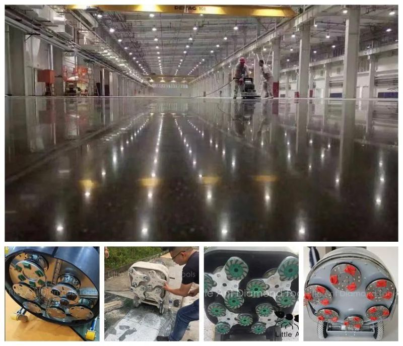 4 Rectangle Segments Concrete Grinding Disc Diamond Floor Shoes